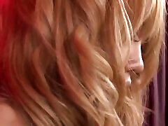Horny Japanese angel with blond hair and curvy forms, Runa Anzai, is about to have berserk women fellatio and creampie.