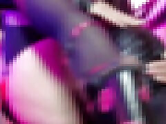 Femdom Domina Eva Latex Hot Rubber Mistress Give Lick Pussy Slave in Mask BDSM Fetish Kink Sexy Big Ass