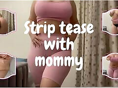 Strip-Tease with mommy Gym Outfit Edition