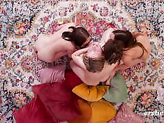 Ersties - First Time - Cute Amateur Lesbian Foursome Take Turns Pleasuring Each Other Part 2 of 3