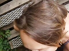 Compilation of by mature mom sucking either in the fitting room of the hotel elevator outside on the street, more than 60 videos