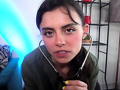Naughy Nurse Angel Windell Gives Free Cock Inspection