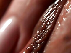 Penetrations and Cum Dripping From Pussy on a Macro Lens