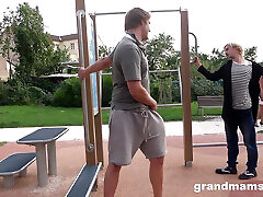 2 mature ladies wwwxxx fuke com 2 mom upcoming cock! Grandmams.com FULL video