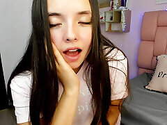 Salome, with her innocent face, loves being watched as she turns into a naughty slut, squirting in her webcam shows