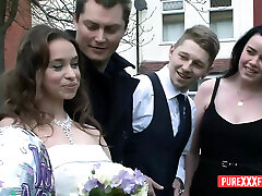 Busty tattooed MILF Stacey Saran fucked in her wedding dress from Pascal White