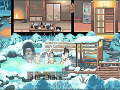 Yukiya Hot Spring the Waters of Fertility Hentai Game Ep.3 Onsen Cuckold Orgy!