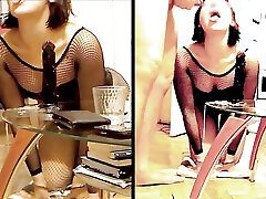 Ring Gag Dildo Deepthroat for Master&039;s Pleasure