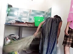 Indian owner of the house secretly fucked the saves mom very hard.