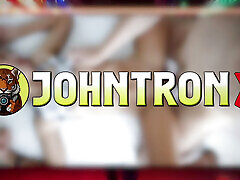 JohnTronX - Redhead Asian babe let me fuck her shaved pussy and boxer dick her in POV