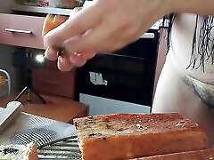 Hot tgirl school boy Prepares Naked Food in the Kitchen. Amateur korea porn ngintip tante mandi with Hairy Pussy, Big Tits, Big Ass.