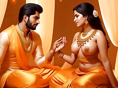 Painful anal try- Indian wife pinki try First time anal in sexy saree to make her husband happy.