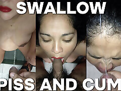 My husband pisses in my mouth and makes me swallow his nithyamenen xxx in the bathroom
