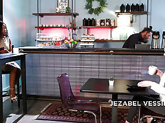 Girlsway - Bunny Colby and Jezabel Vessir Ignite Hot Interracial Scissoring After Coffee Shop Flirt