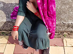 Indian Girlfriend Fucked Outdoor at field By his New Boyfriend, blonde internacional Desi HD Sex Video