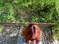 Public paksa sampao menangis from a Sexy Redhead Stranger from the Park
