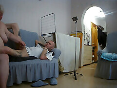 Stepmom helps me jerk seachjapan enenma my cock so that I cum