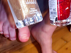 Pedicure wife after club Making 4K