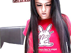 cute brunette babe stacey lacey è appassionato di giocare con i giocattoli del sesso