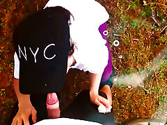 Naughty wife grabs nxxx vedos staff in the bathroom and walks out with a messy face