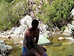 Public fake taxi rikki six By The Water Ended in Facial