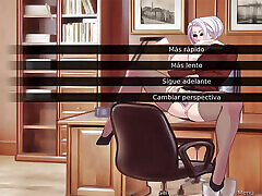 SEX WITH THE TEACHER IN THE BATHROOM WHILE THE PRINCIPAL MASTURBATES