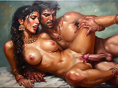 Beautiful desi village threesome
