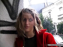 Lovely 18 Year Blonde Girl Does Her First Casting