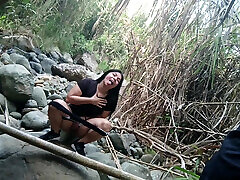 FINAL PART. ANAL IN THE RIVER .. They .. my ass in the forest