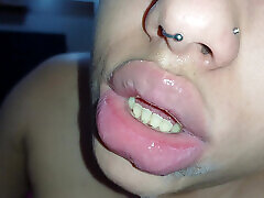 SLUT&039;S MOUTH EXTREME POV MAKING COCK SPURT CUM