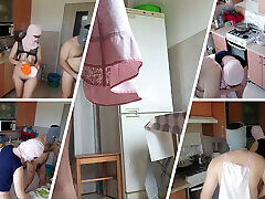 Hot amateur couple having fun in the kitchen. ngocok pakai sabun mom has breakfast in the bedroom, hairy pussy, philippains sexp tits, menstural porn ass.