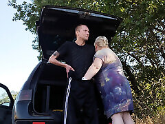 in the park, I fuck my girlfriend in her pussy doggy style, then in her mouth and cum jynx maze with jonney castile in a minute