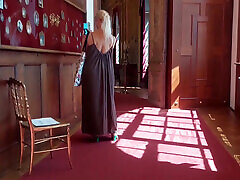 Beautiful Blonde Amateur Wife Enjoys Sex Half Naked