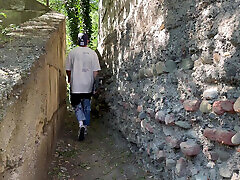 Rough and cheeky fucking a tattooed skater on a fire escape