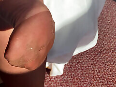 Mrs Mature Feet in White Girdle and RHT Stockings Mrs Mature Feet in White Girdle and RHT Stockings