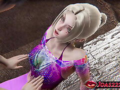 3D Hentai: Okawa, the Sexy Anime Girl - Big Tits Massage, Dildo Stimulation, and Sitting Pussy Licking Squirt Orgasm