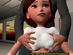 Helen The Horny Data Analyst Working Late