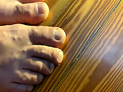 My feet exhausted after the workday...