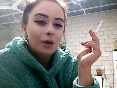 I Smoke in a Plush Hoodie