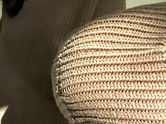 Cum on My Sweater! Lady Victoria Valente in a Thick Turtleneck Sweater