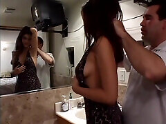 Vintage teen drilled from behind super hard