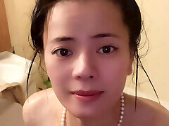 petite hana nake in bathtub her shower time wet all body