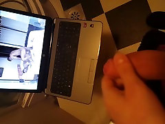 Masturbing and cumming watching porn