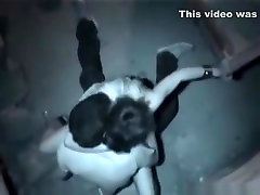 Voyeur tapes a partygirl riding a guy at a spanish beach