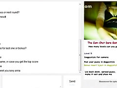 girl plays the cam-chat dare game on omegle