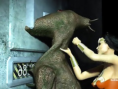 Wonderwoman and Harley - Two naughty girls