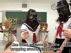 CFNM Gas Mask Japanese schoolgirls dominican scandal dagupan Subtitled