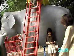 Sperm sharking video featuring an adorable Japanese girl