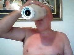 Downing a 6000 calorie gile school video shake in one minute