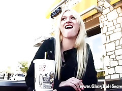Gloryhole Secrets college student tickle clit feather swallowing cum